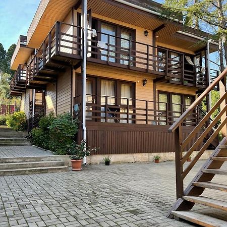 Hotel Eco Village New Athos Bagian luar foto