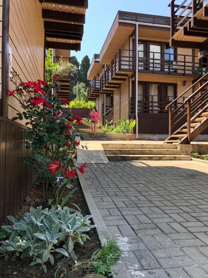 Hotel Eco Village New Athos Bagian luar foto