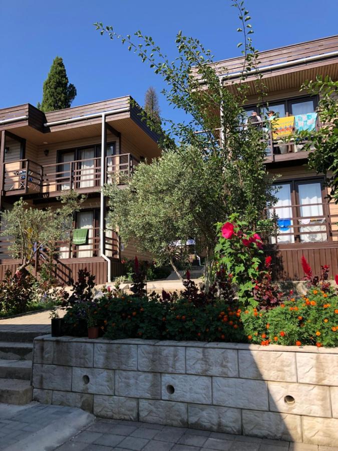 Hotel Eco Village New Athos Bagian luar foto