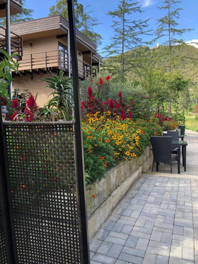 Hotel Eco Village New Athos Bagian luar foto