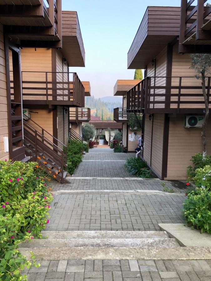 Hotel Eco Village New Athos Bagian luar foto