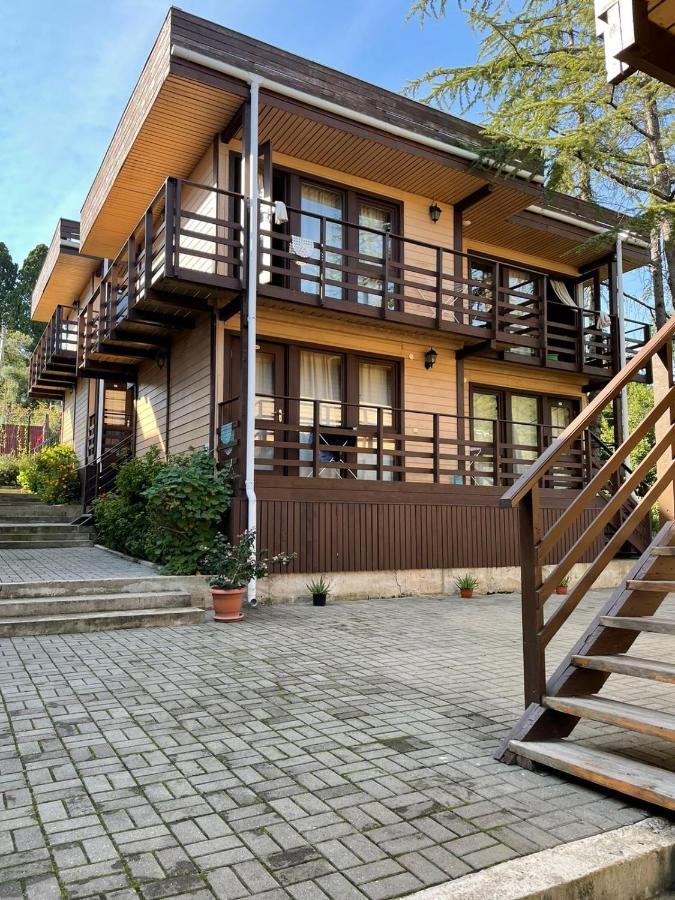 Hotel Eco Village New Athos Bagian luar foto