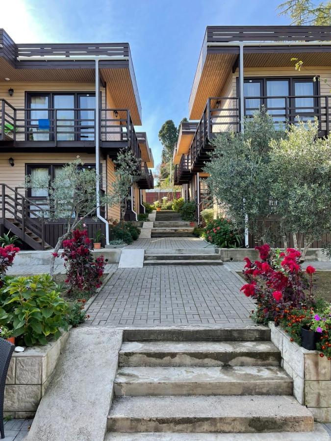 Hotel Eco Village New Athos Bagian luar foto